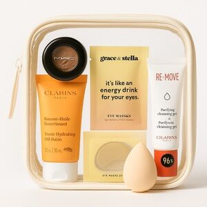 Luxury Beauty Essentials Bundle — Clarins, MAC, Grace & Stella, Beautyblender